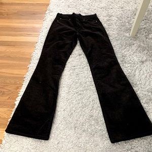 Black bell bottom pants